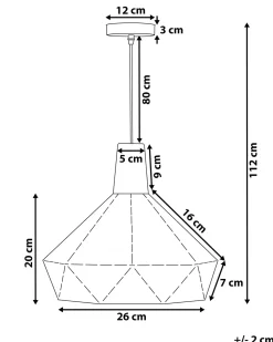 Discount Lampa wisząca SOMME Metal Czarny Wszystkie Lampy|Lampy Wiszące