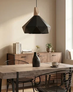 Discount Lampa wisząca SOMME Metal Czarny Wszystkie Lampy|Lampy Wiszące