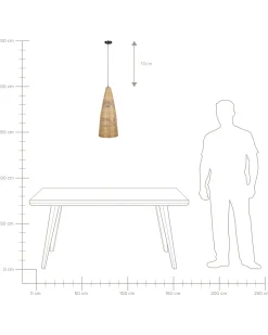 Lampa wisząca SUAM Bambus Naturalny Wszystkie Lampy|Lampy Wiszące