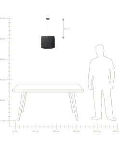 Outlet Lampa wisząca SUAPURE Czarny Wszystkie Lampy|Lampy Wiszące