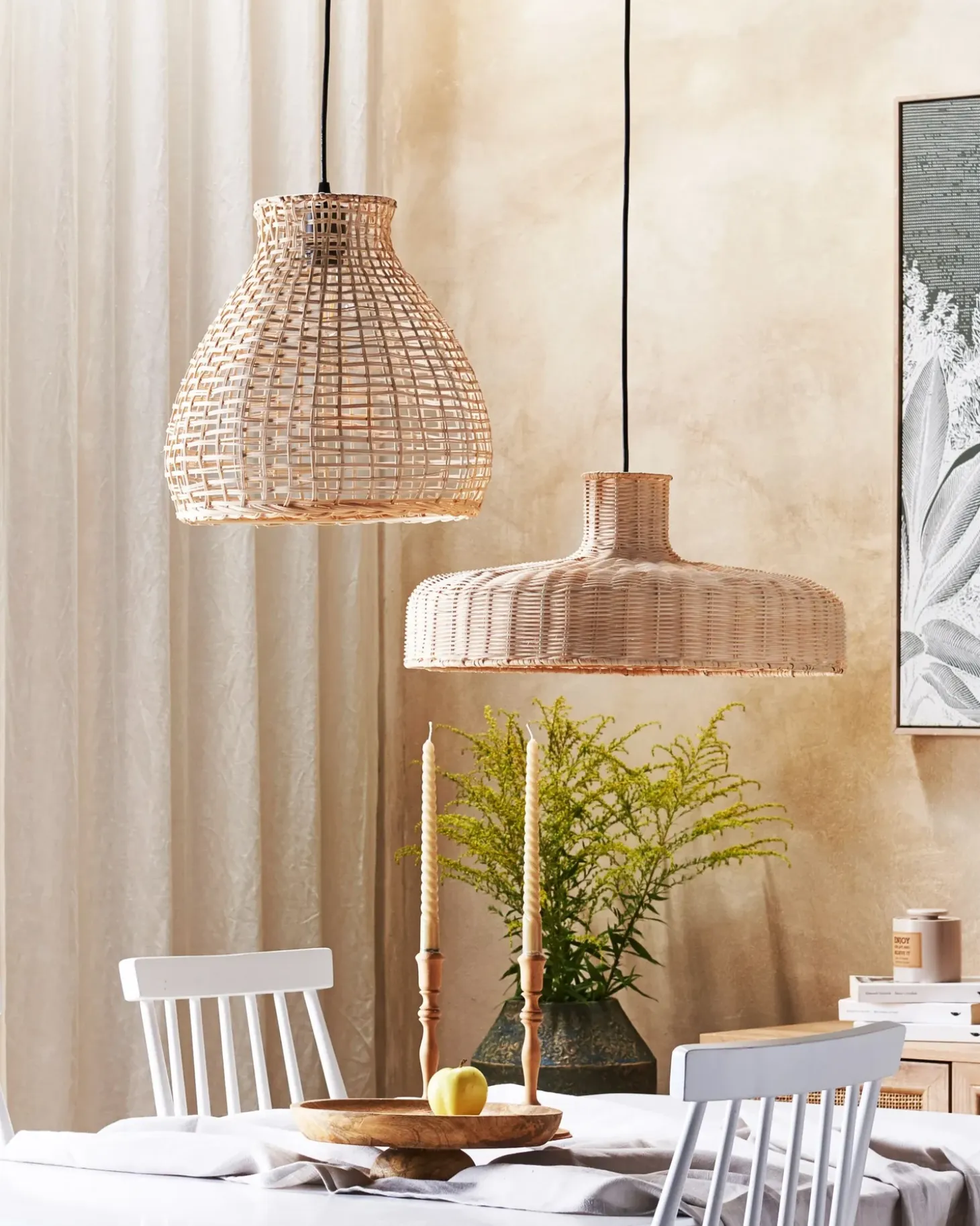 Hot Lampa wisząca TAMARIN Rattan Naturalny Wszystkie Lampy|Lampy Wiszące