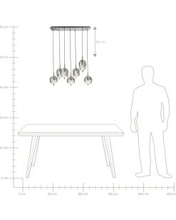 Sale Lampa wisząca TARLO Szkło Mosiężny Wszystkie Lampy|Lampy Wiszące