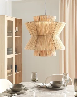 Online Lampa wisząca TELAMBA Plecionka Naturalny Wszystkie Lampy|Lampy Wiszące