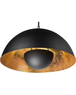 Outlet THAMES Metal Czarny Wszystkie Lampy|Lampy Wiszące
