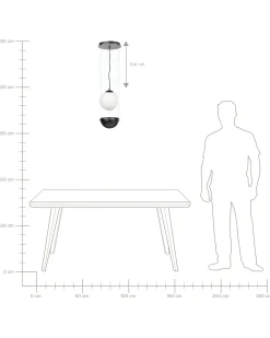 Online Lampa wisząca TOBINS Szkło Wszystkie Lampy|Lampy Wiszące