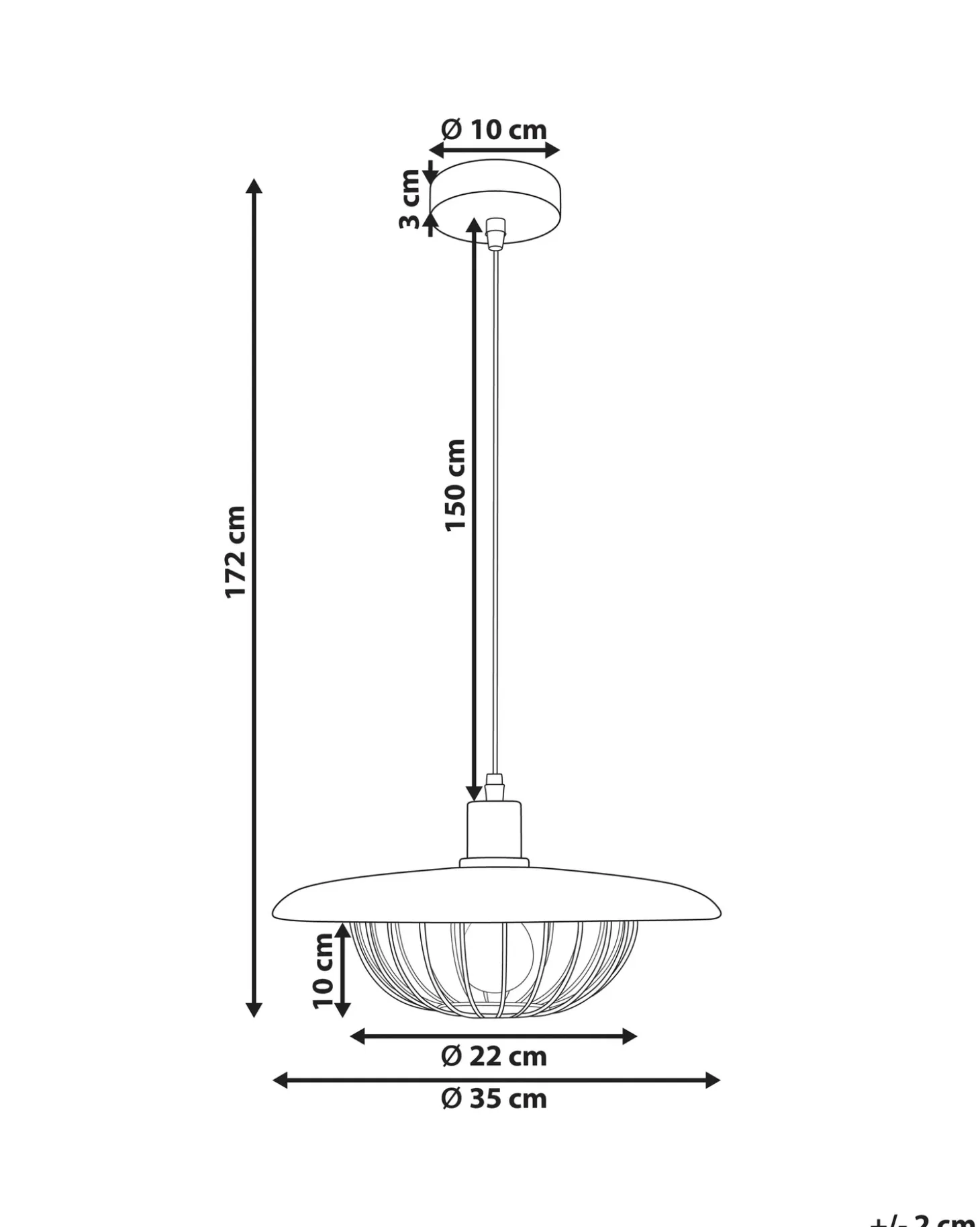 Best Lampa wisząca TORDILLO Metal Złoty Wszystkie Lampy|Lampy Wiszące