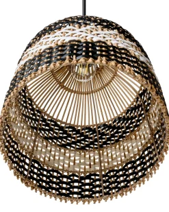 Hot Lampa wisząca TURABO Rattan Czarny/ biały Wszystkie Lampy|Lampy Wiszące