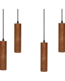 Sale Lampa wisząca TUTAKI Drewno dębowe Czarny Wszystkie Lampy|Lampy Wiszące