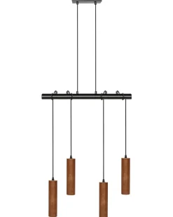 Sale Lampa wisząca TUTAKI Drewno dębowe Czarny Wszystkie Lampy|Lampy Wiszące