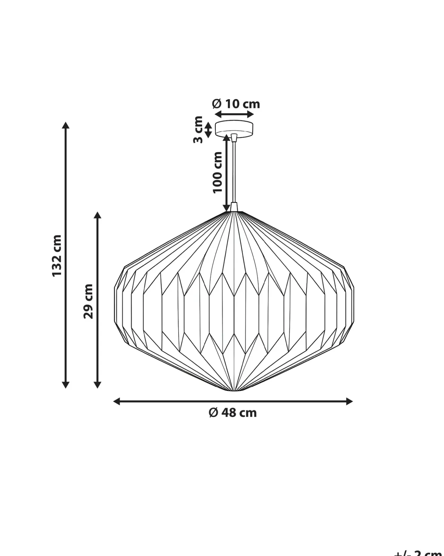 Outlet Lampa wisząca VISMAN Bawełna Wszystkie Lampy|Lampy Wiszące