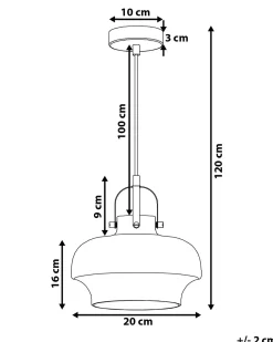 Clearance Lampa wisząca WILTZ Szkło Jasnoszary Wszystkie Lampy|Lampy Wiszące