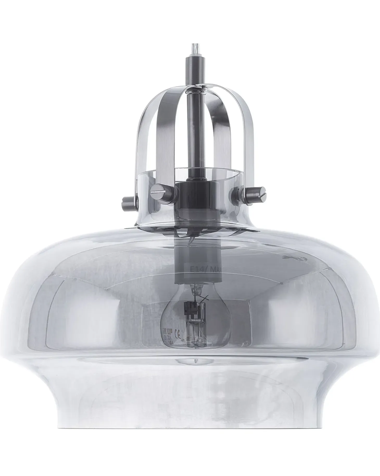 Clearance Lampa wisząca WILTZ Szkło Jasnoszary Wszystkie Lampy|Lampy Wiszące