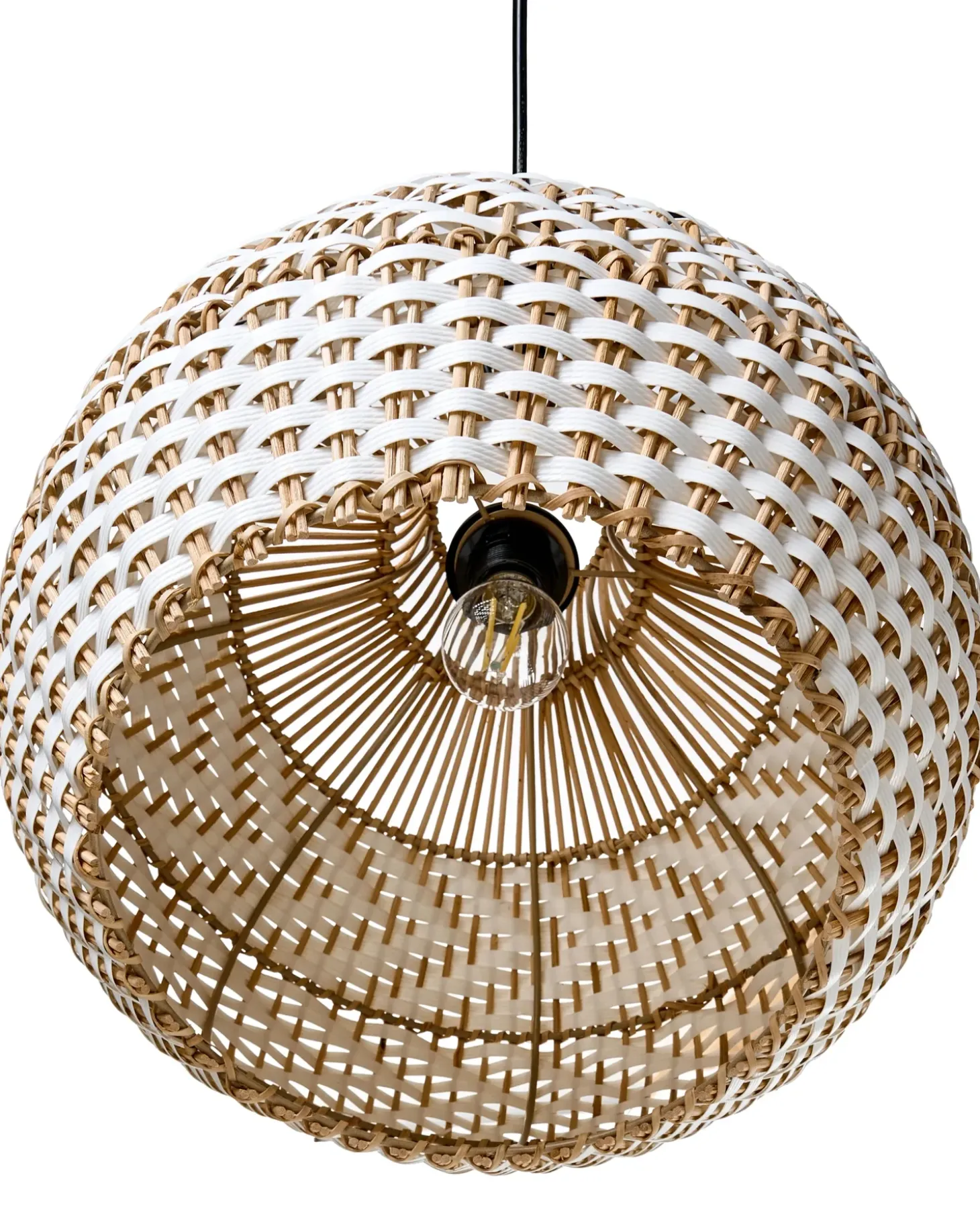 Hot Lampa wisząca YAUCO Rattan Biały Wszystkie Lampy|Lampy Wiszące
