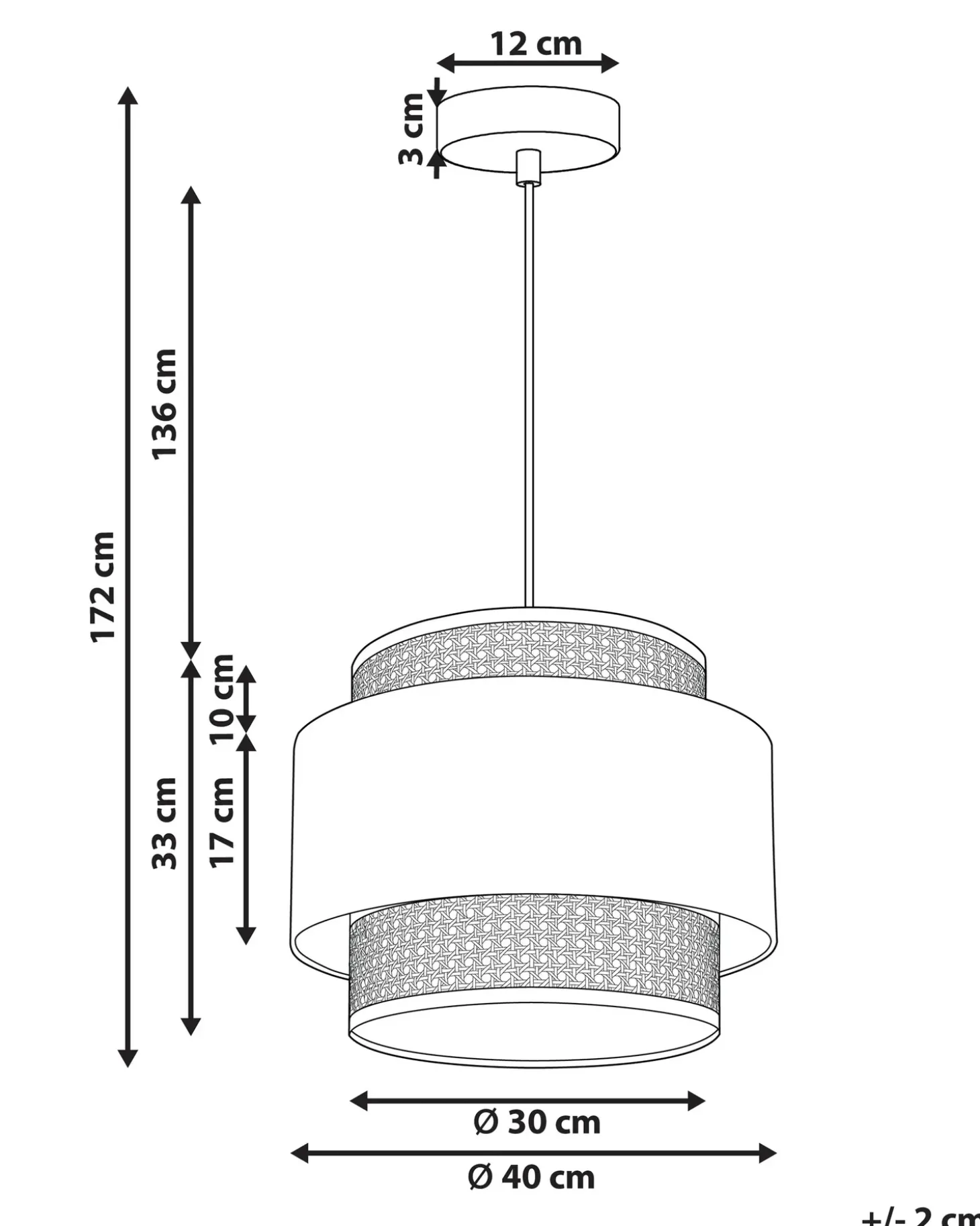 Outlet Lampa wisząca YUMURI Rattan Brzoskwiniowy Wszystkie Lampy|Lampy Wiszące