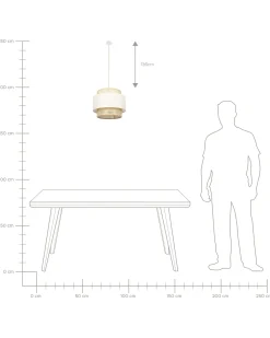 Sale Lampa wisząca YUMURI Rattan Jasnobeżowy Wszystkie Lampy|Lampy Wiszące