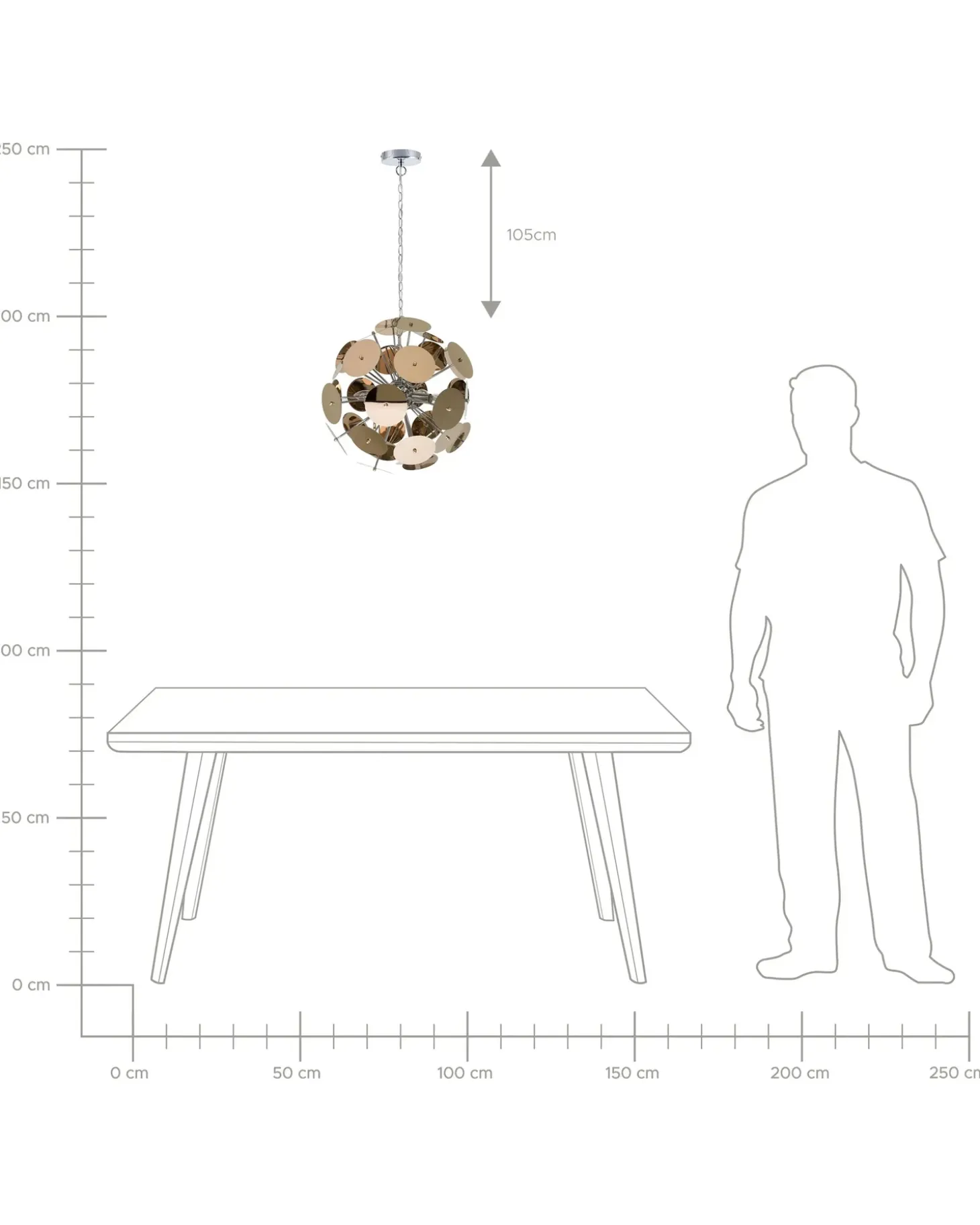Online Lampa wisząca ZAMBEZI Metal Miedziany Wszystkie Lampy|Lampy Wiszące