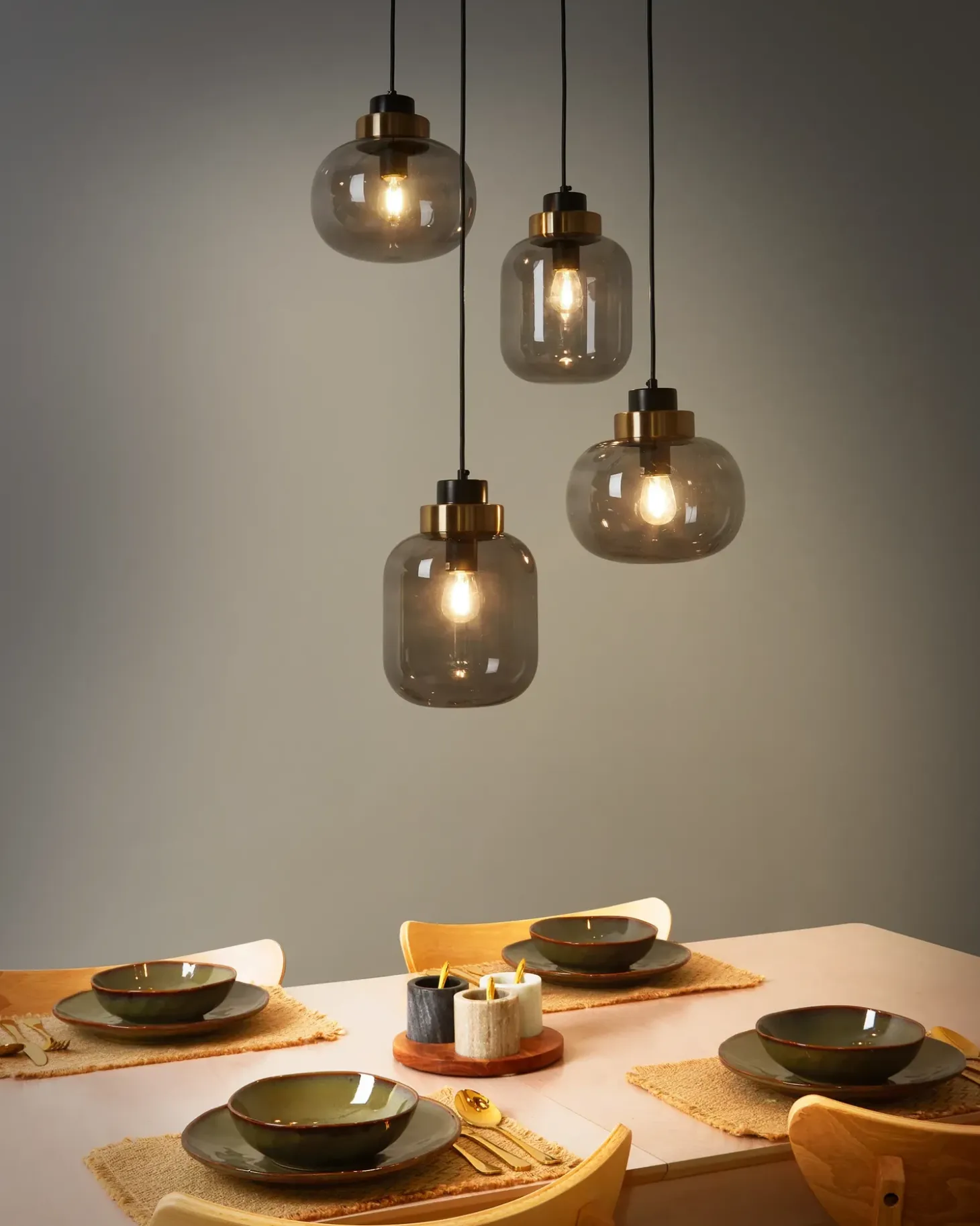 Discount Lampa wisząca ZAYANDE Szkło Jasnoszary Wszystkie Lampy|Lampy Wiszące