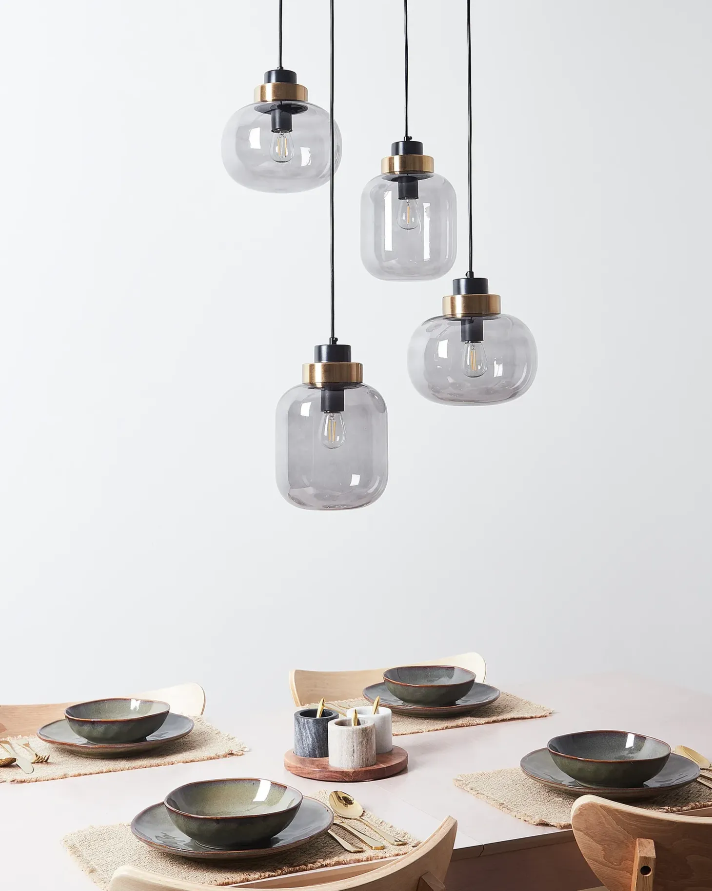 Discount Lampa wisząca ZAYANDE Szkło Jasnoszary Wszystkie Lampy|Lampy Wiszące