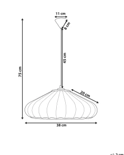 Sale Lampa wisząca ZULIA Materiał syntetyczny Biały Wszystkie Lampy|Lampy Wiszące