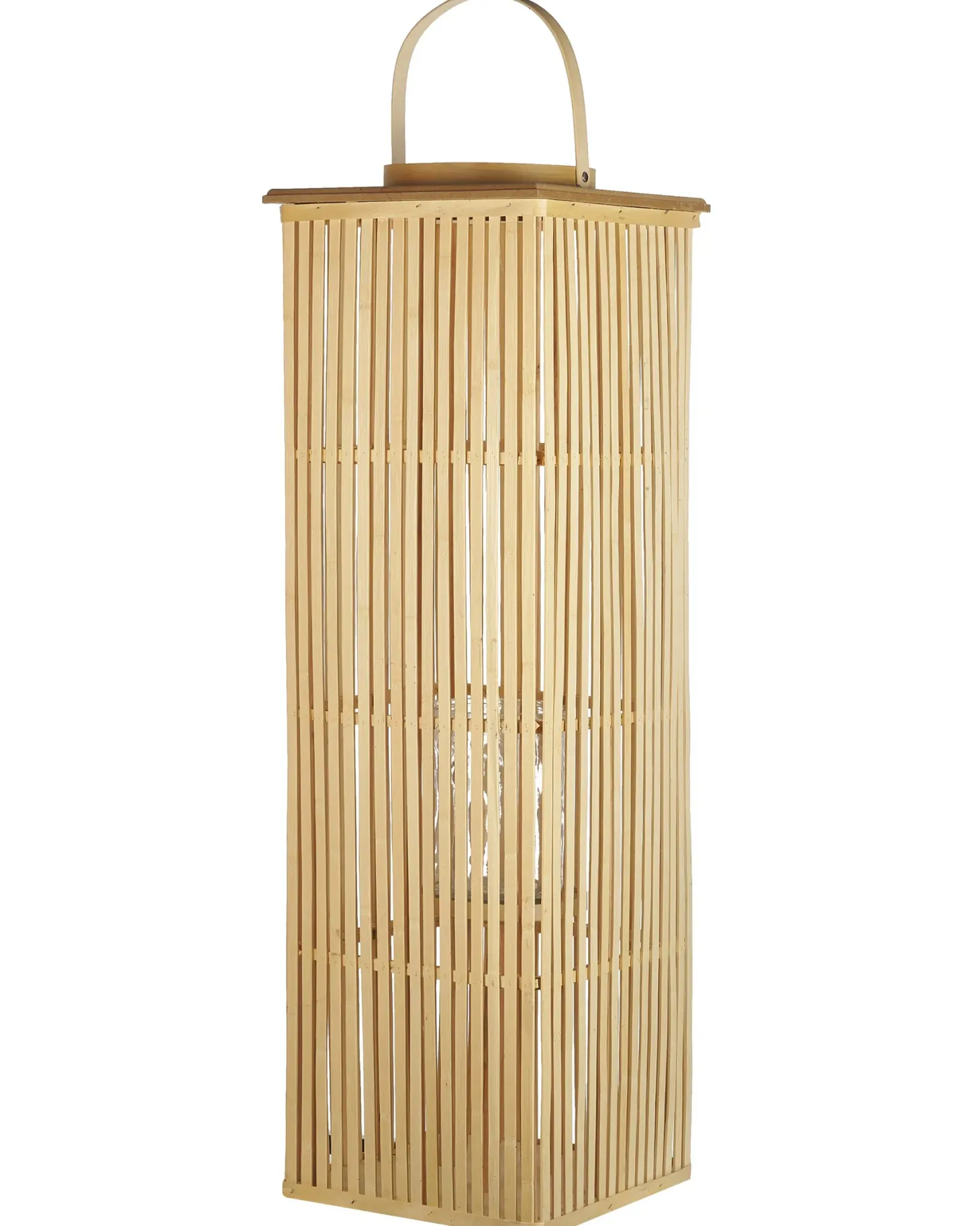 Lampion BALABAC Bambus 88 cm Jasnobrązowy