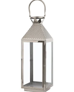 Lampion BALI Stal nierdzewna 55 cm Srebrny
