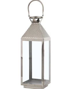 Lampion BALI Stal nierdzewna 55 cm Srebrny