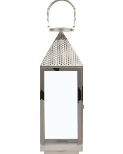 Lampion BALI Stal nierdzewna 55 cm Srebrny