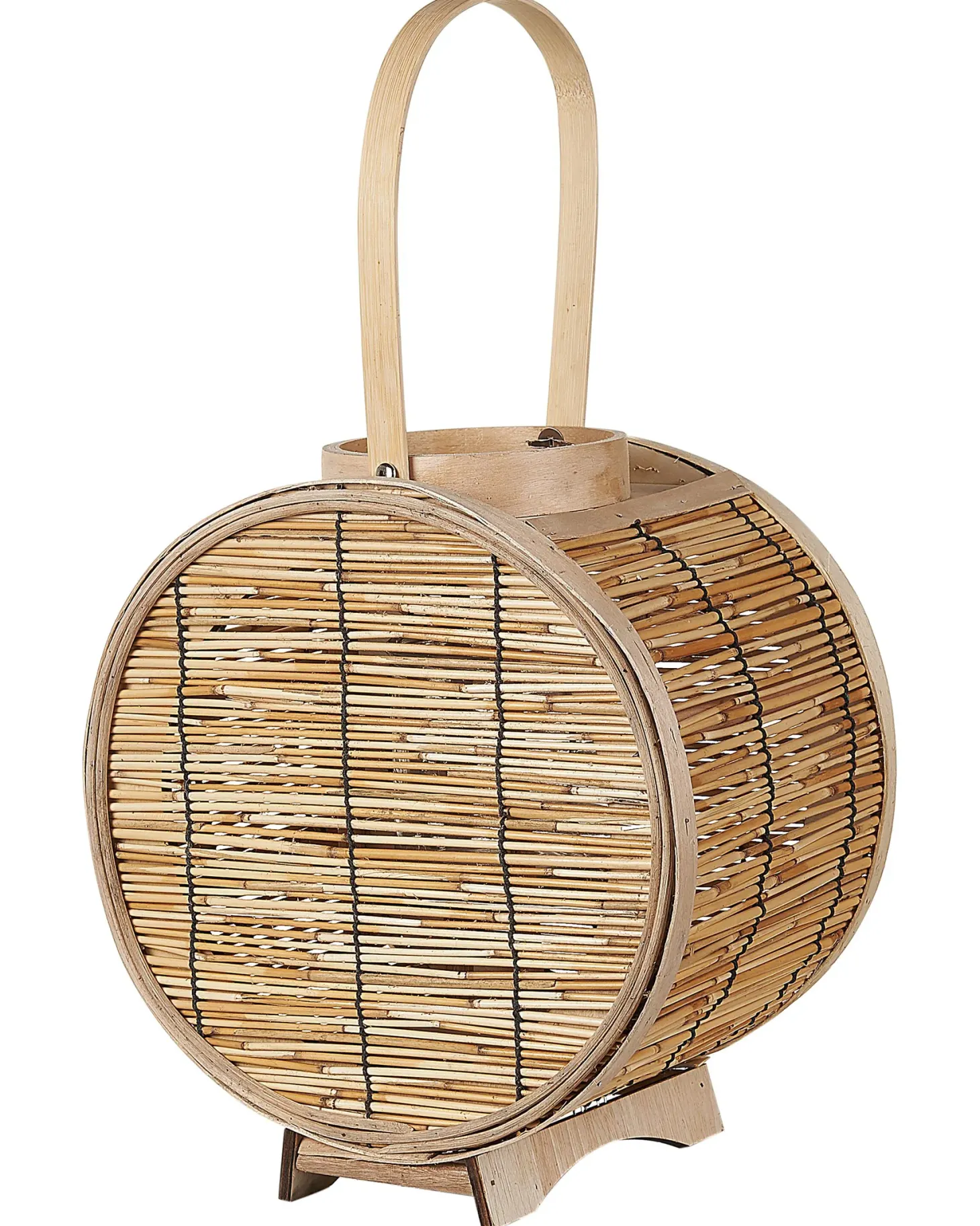Lampion BISTAL Rattan 30 cm Naturalny