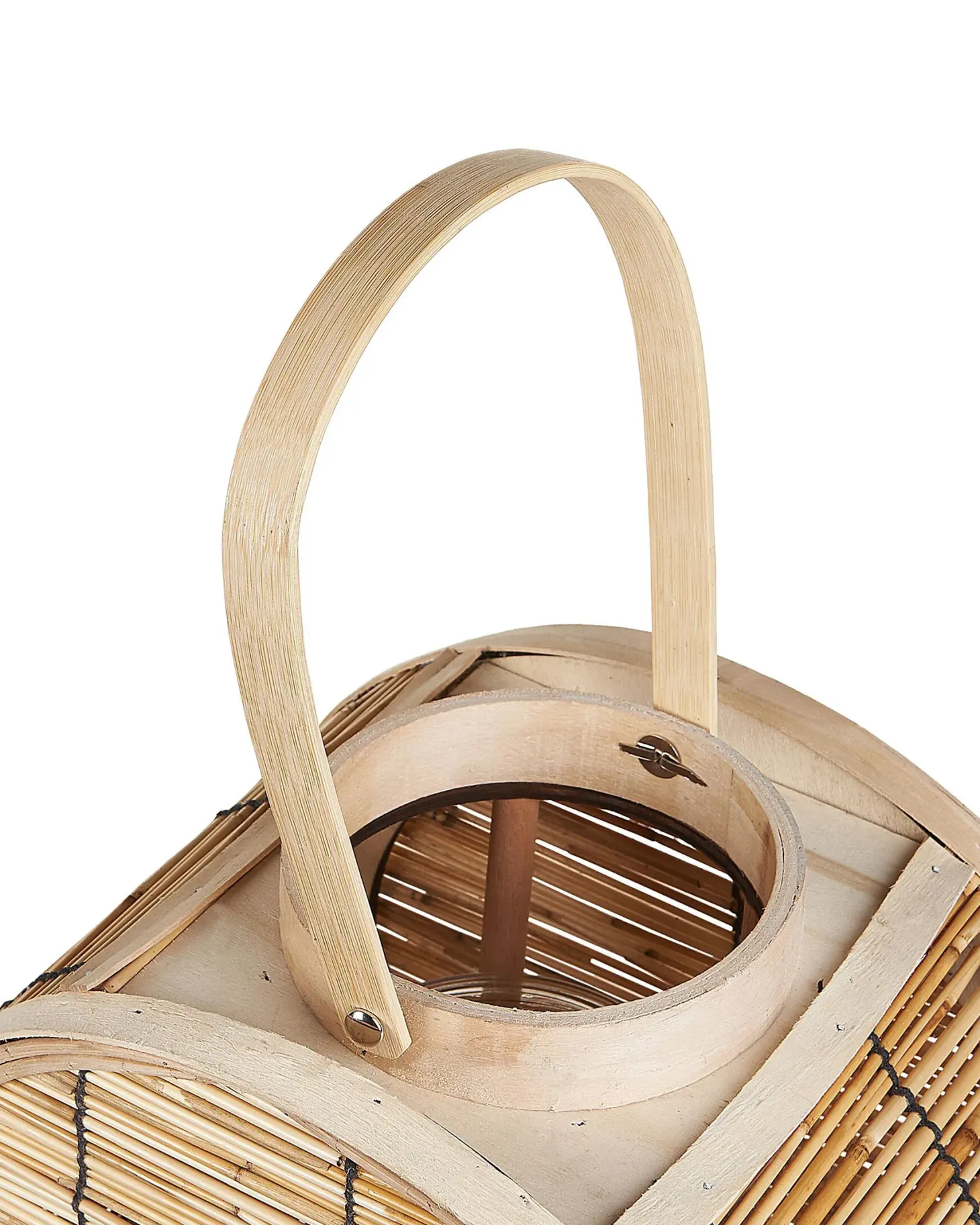 Lampion BISTAL Rattan 30 cm Naturalny