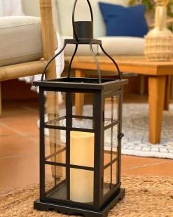 Lampion CLARA Metal 42 cm Czarny