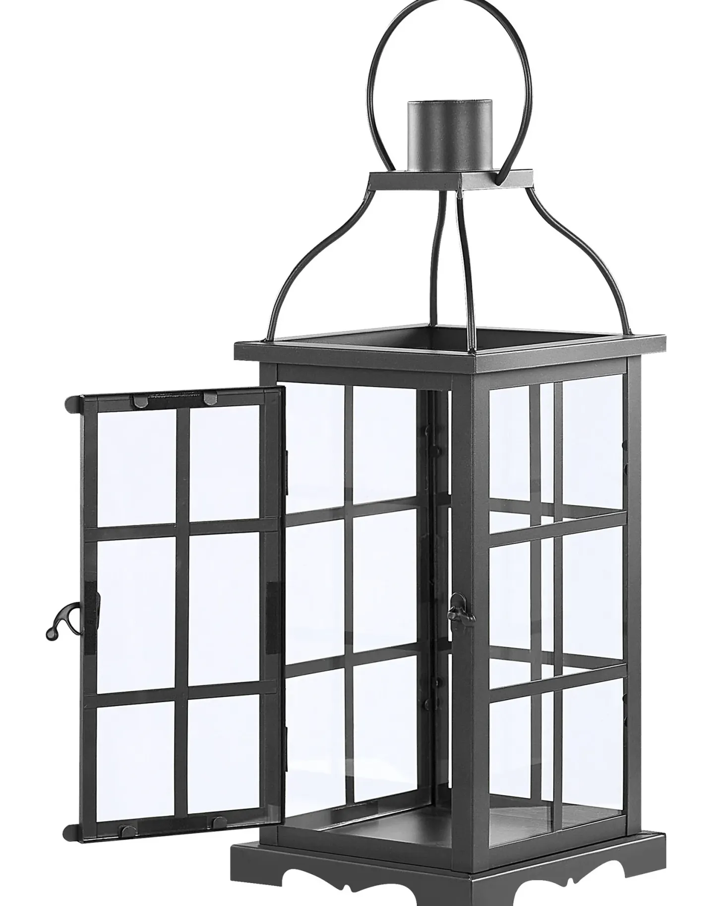 Lampion CLARA Metal 42 cm Czarny