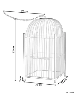Lampion COMOROS Metal 62 cm Złoty