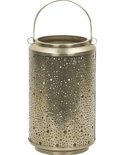 Lampion CORFU Metal 25 cm Złoty