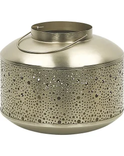 Lampion CORFU Metal 22 cm Złoty