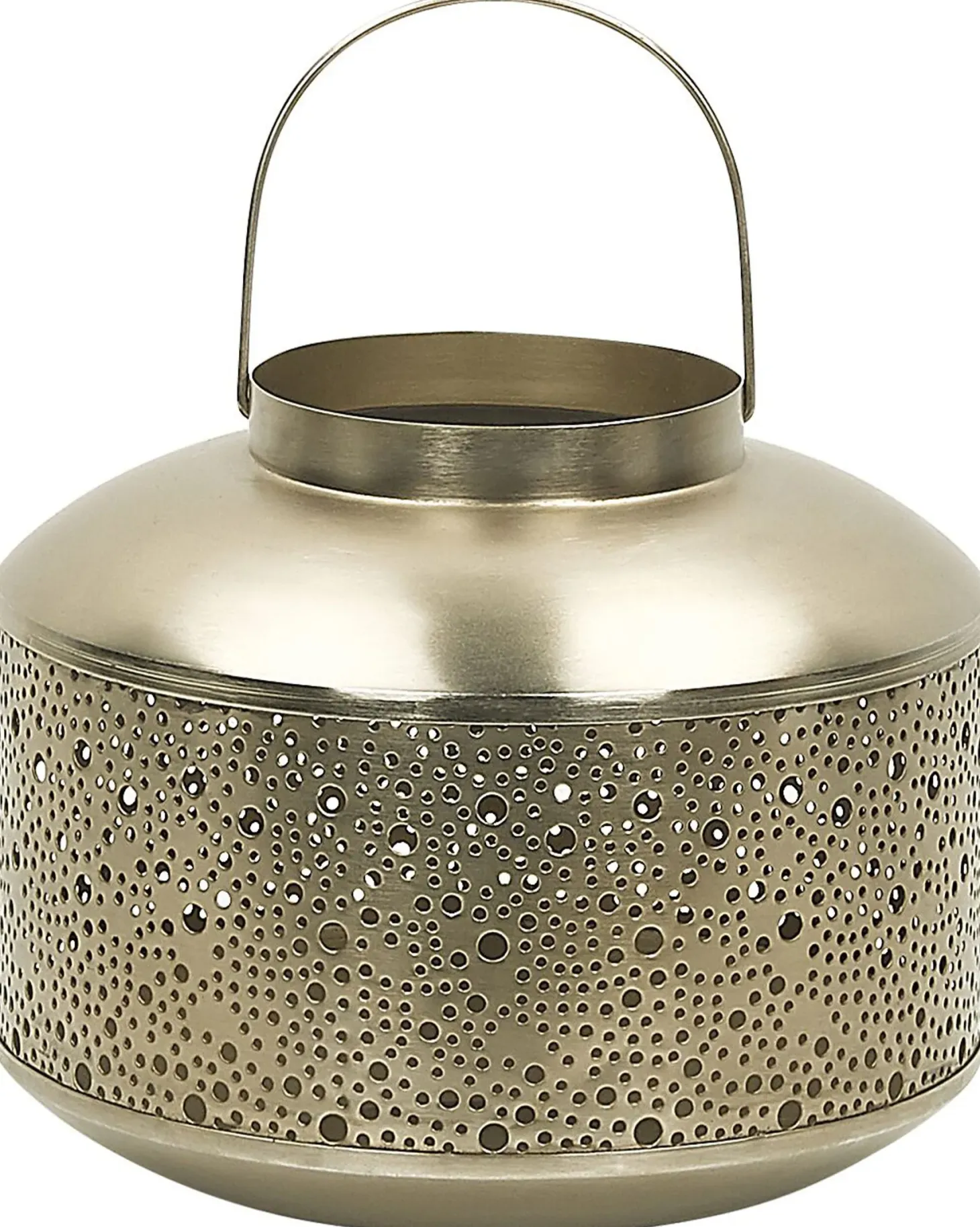 Lampion CORFU Metal 22 cm Złoty