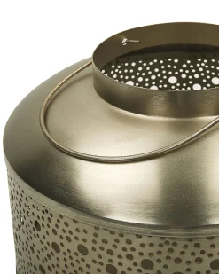 Lampion CORFU Metal 22 cm Złoty