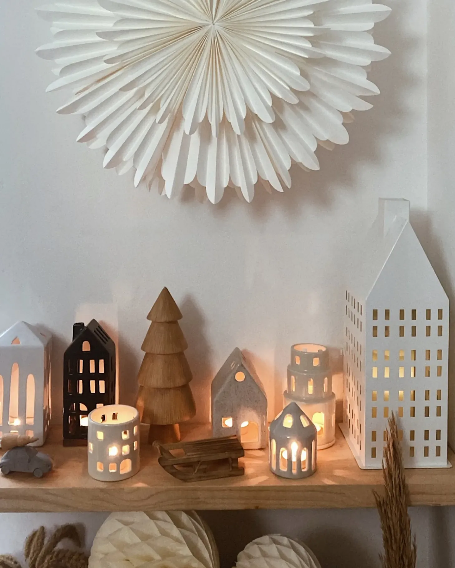 Lampion DOLOK Metal 40 cm Biały