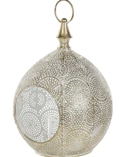 Lampion LAESO Metal 33 cm Złoty