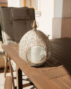 Lampion LAESO Metal 33 cm Złoty