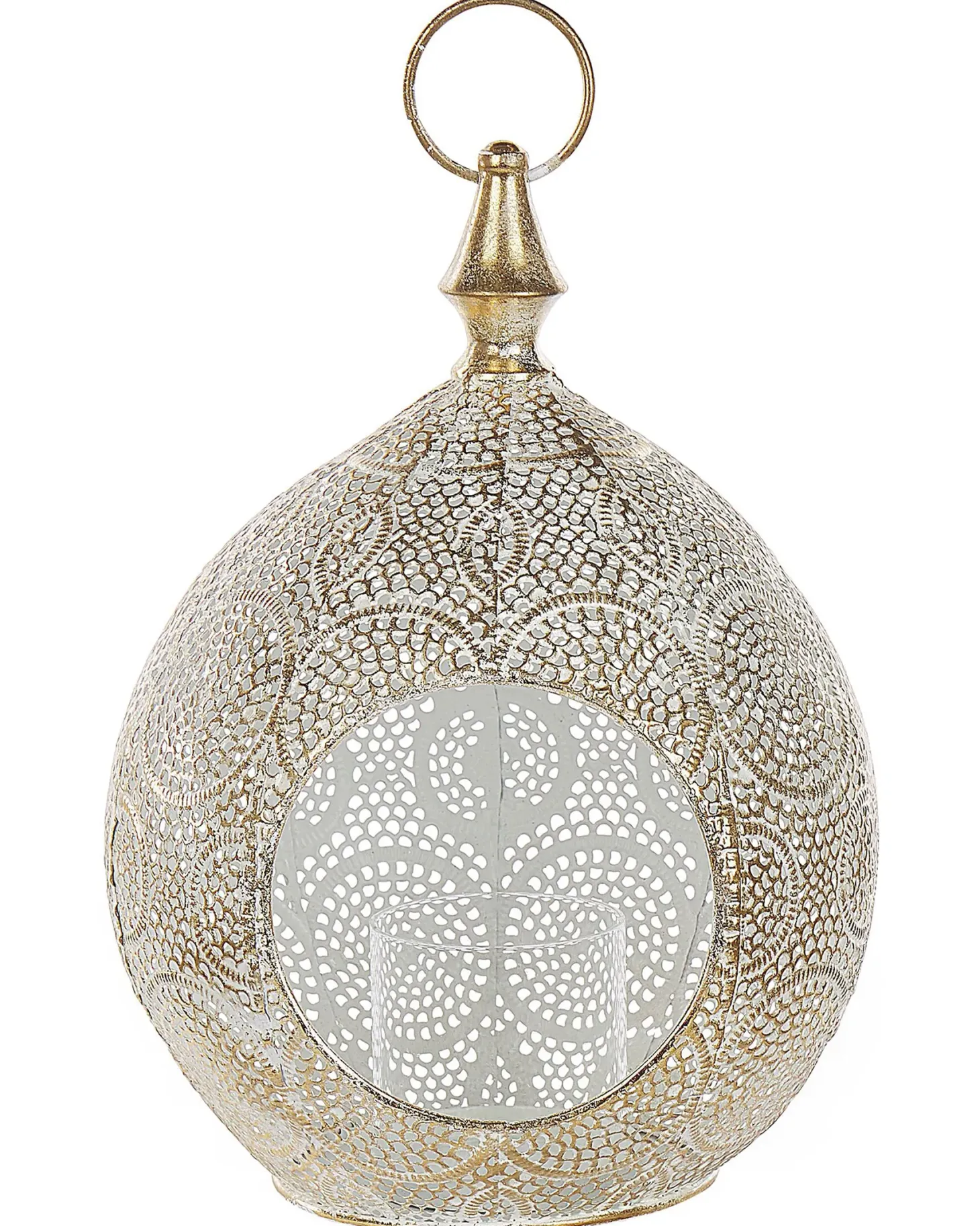 Lampion LAESO Metal 33 cm Złoty