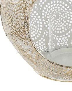 Lampion LAESO Metal 33 cm Złoty