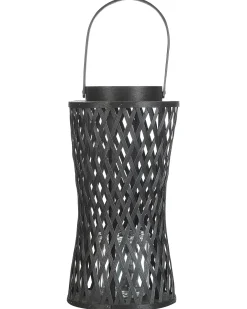 Lampion MACTAN Bambus 38 cm Czarny