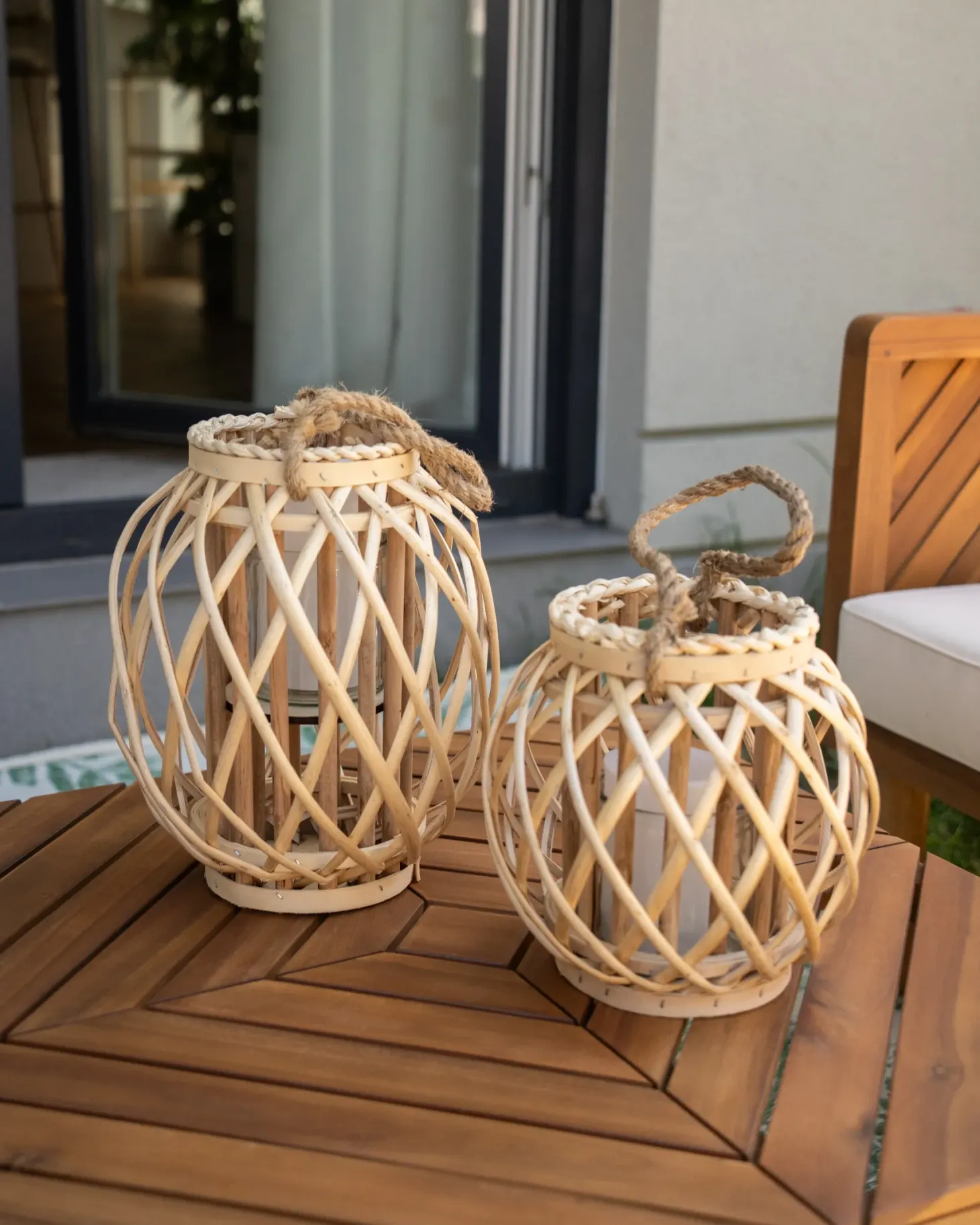 Lampion MAURITIUS Wierzba 30 cm Naturalny