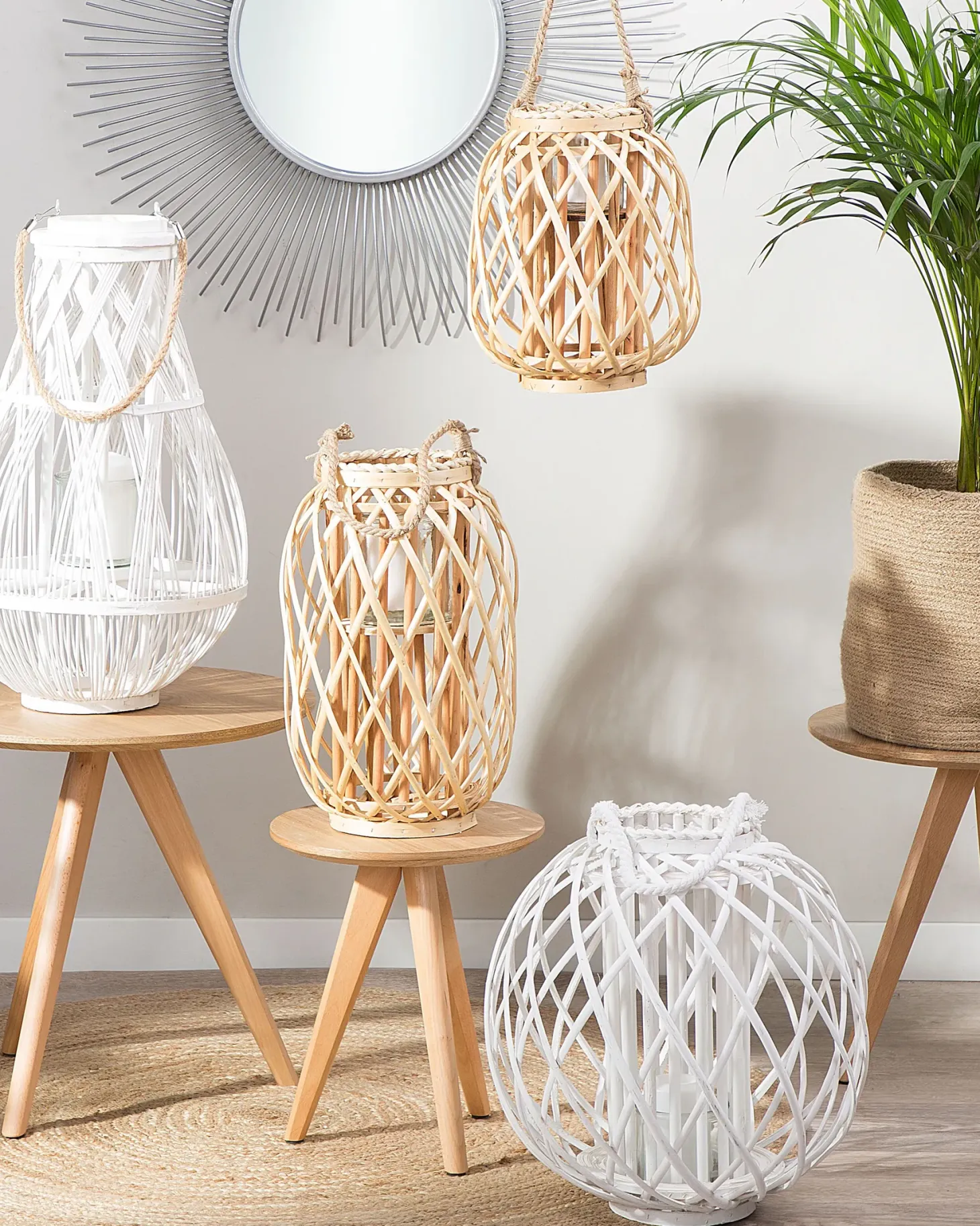 Lampion MAURITIUS Wierzba 30 cm Naturalny