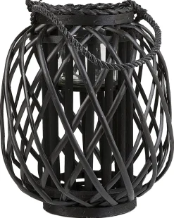 Lampion MAURITIUS Wierzba 30 cm Czarny