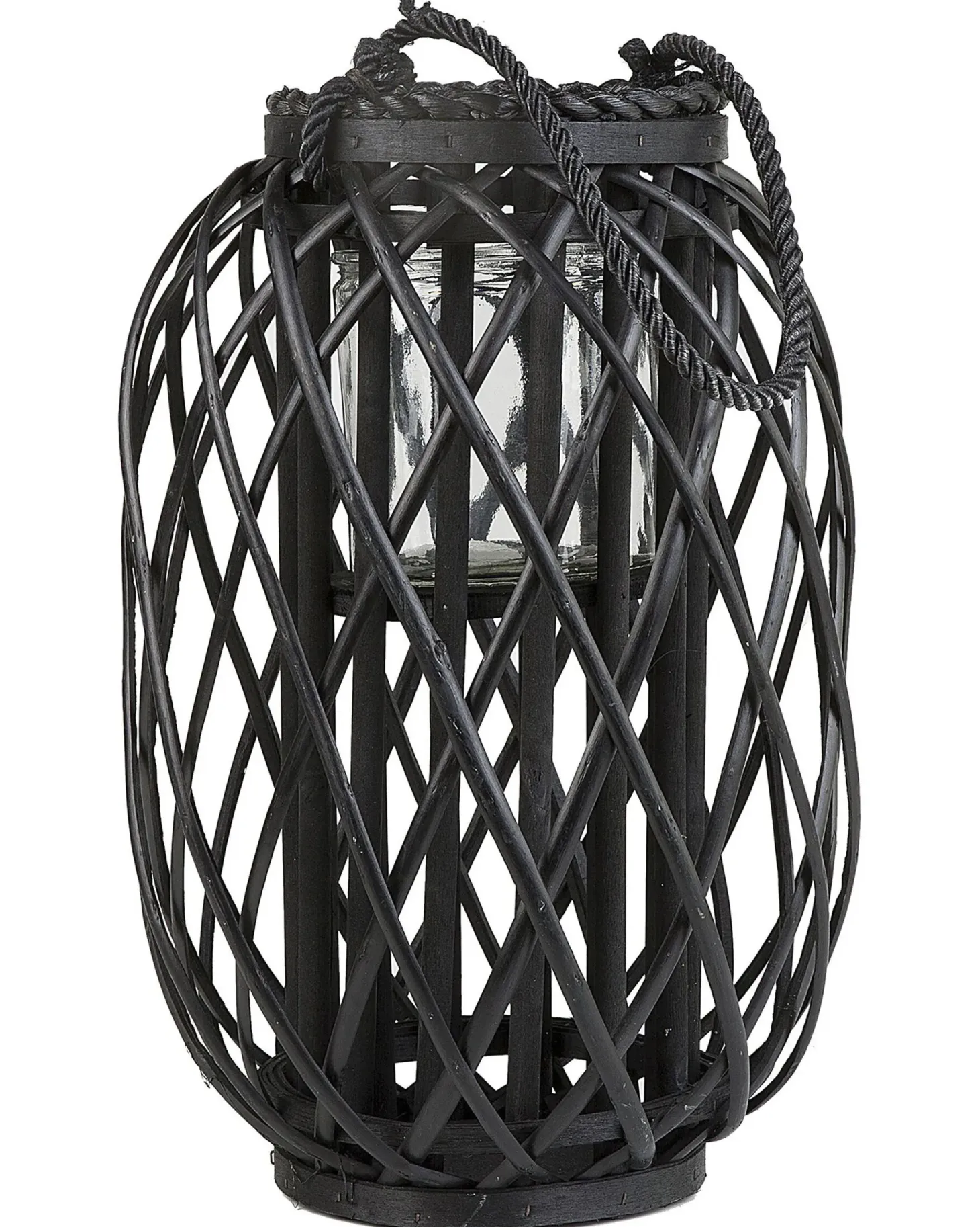 Lampion MAURITIUS Wierzba 40 cm Czarny