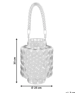 Lampion MMOJSTIR Metal 35 cm Czarny
