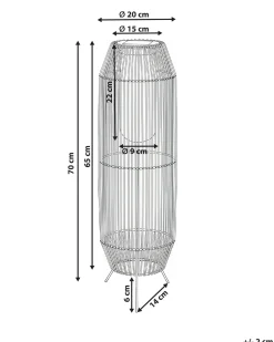 Lampion solarny DONGWE 70 cm Naturalny