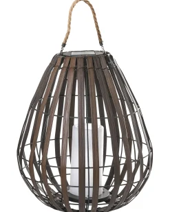 Lampion solarny LUFUPA 61 cm Ciemnobrązowy