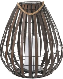 Lampion solarny LUFUPA 61 cm Ciemnobrązowy
